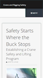 Mobile Screenshot of craneandriggingsafety.com